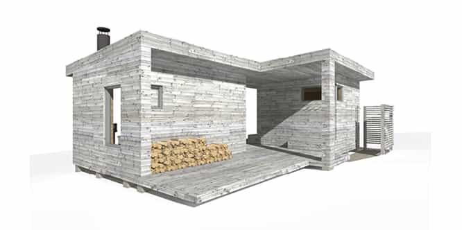 Sunhouse Sauna Z - moderni saunarakennus
